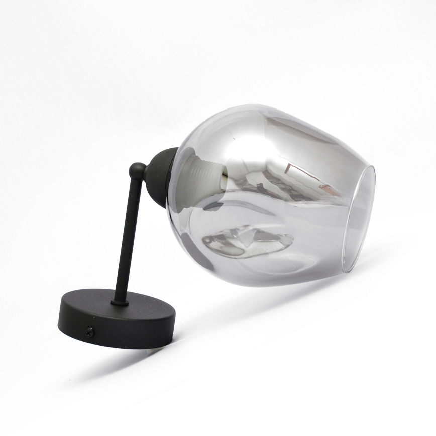 Аплик LILI 1xE27/15W/230V черен/сив