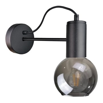 Аплик LIVA 1xE27/60W/230V черен