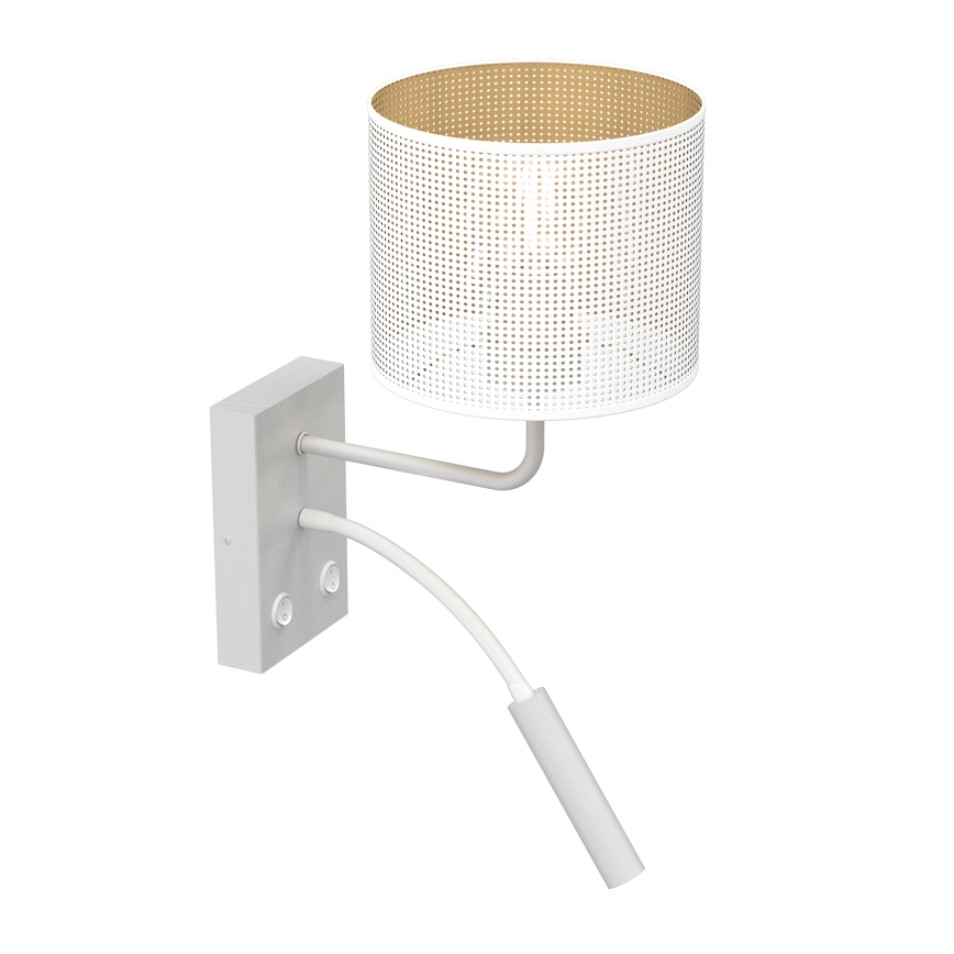Аплик LOFT SHADE 1xE27/60W+1xG9/8W/230V бял/златист
