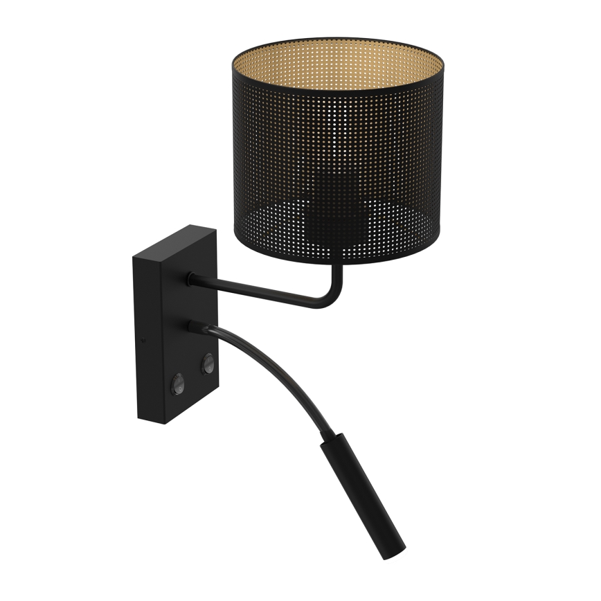 Аплик LOFT SHADE 1xE27/60W+1xG9/8W/230V черен/златист