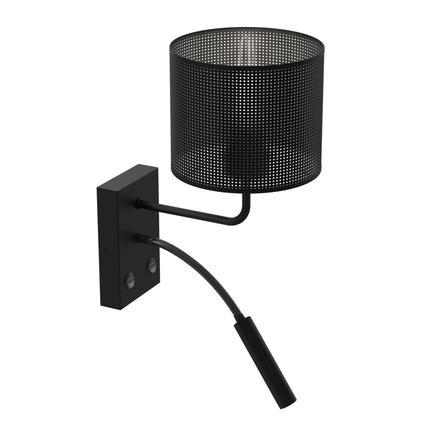 Аплик LOFT SHADE 1xE27/60W+1xG9/8W/230V черен