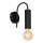 Аплик LOPPE 1xE27/60W/230V черен