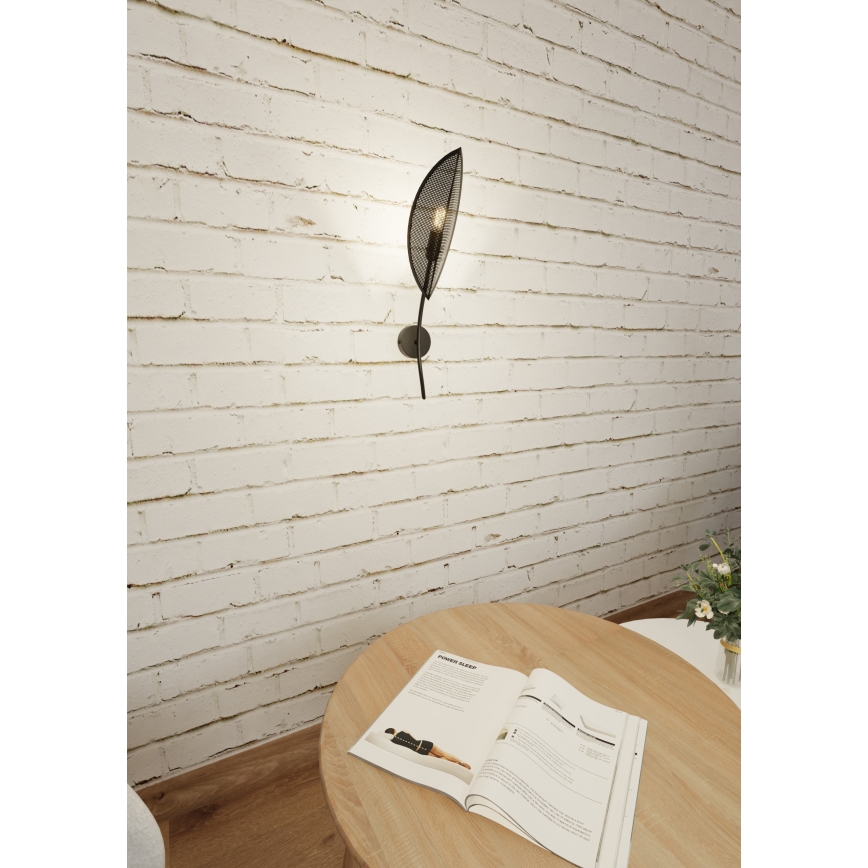 Аплик LOTUS 1xE14/10W/230V черен/златист