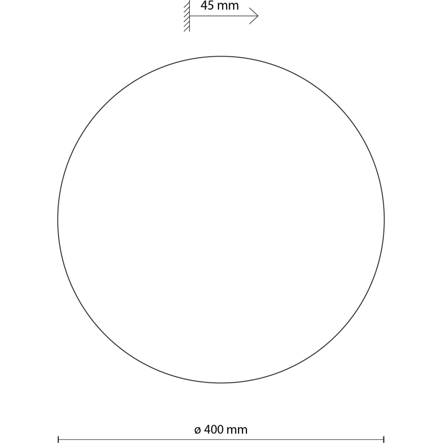 Аплик LUNA 4xG9/8W/230V Ø 40 см бял