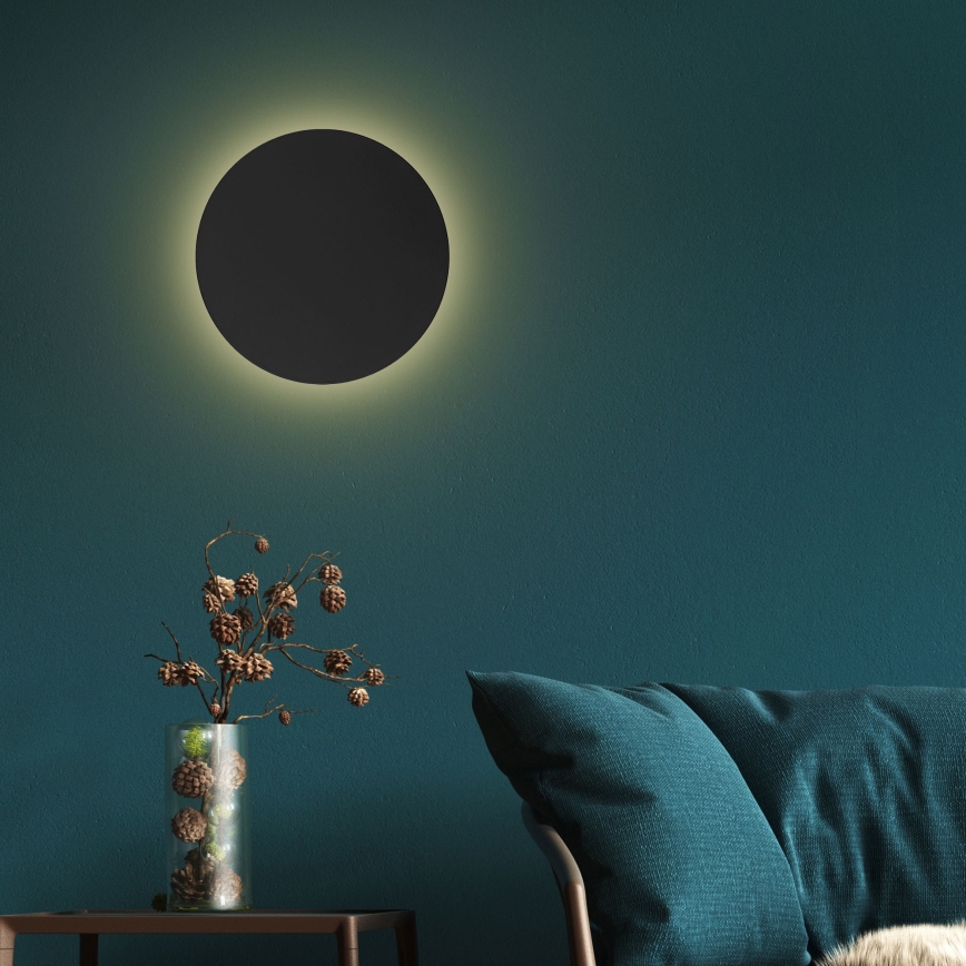 Аплик LUNA 4xG9/8W/230V Ø 40 см черен