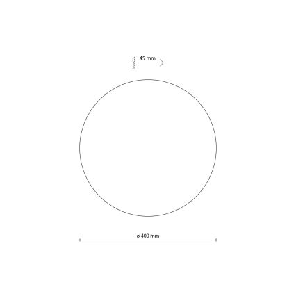 Аплик LUNA 4xG9/8W/230V Ø 40 см черен