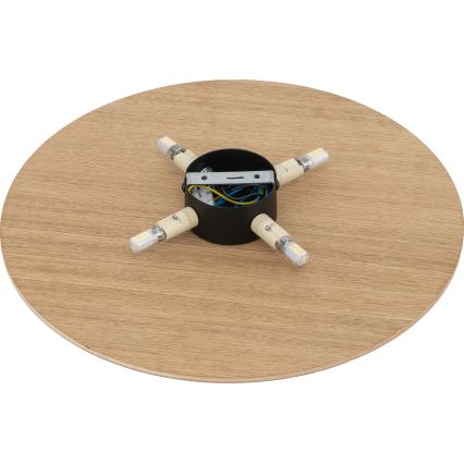 Аплик LUNA 4xG9/8W/230V Ø 40 см кафяв