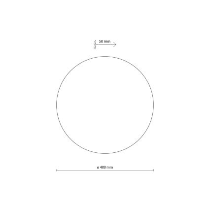 Аплик LUNA 4xG9/8W/230V Ø 40 см кафяв