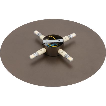 Аплик LUNA 4xG9/8W/230V Ø 40 см кафяв