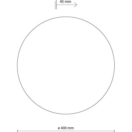 Аплик LUNA 4xG9/8W/230V Ø 40 см кафяв