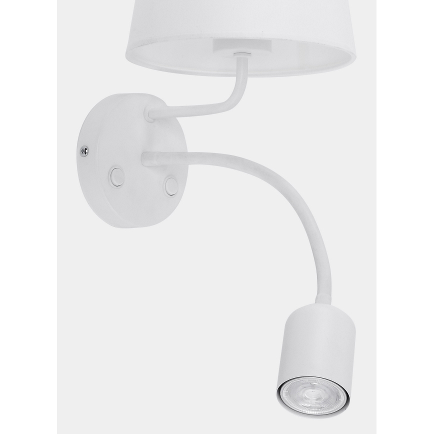 Аплик MAJA 1xE27/15W/230V + 1xGU10/10W/230V бял