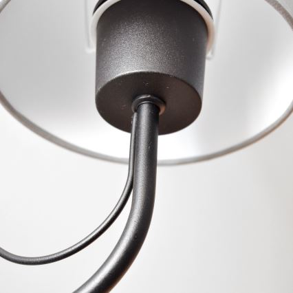 Аплик MALBO 1xE27/15W/230V сив/черен