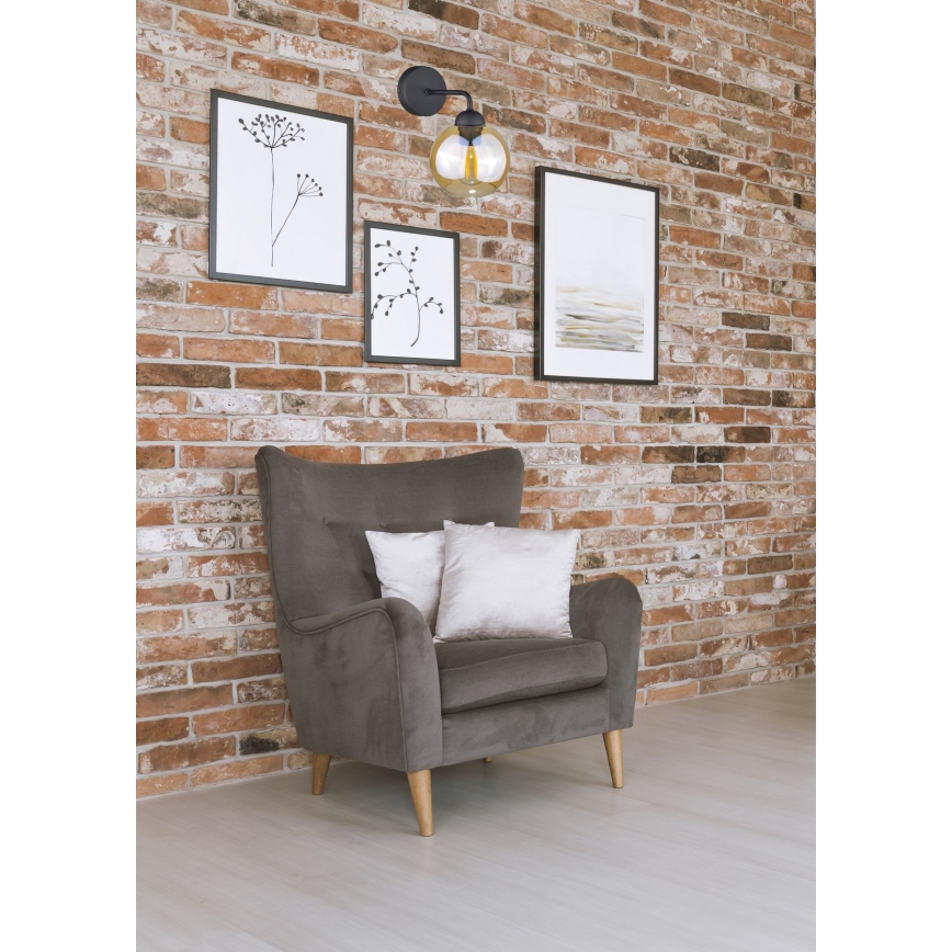 Аплик MELLE BLACK 1xE27/60W/230V