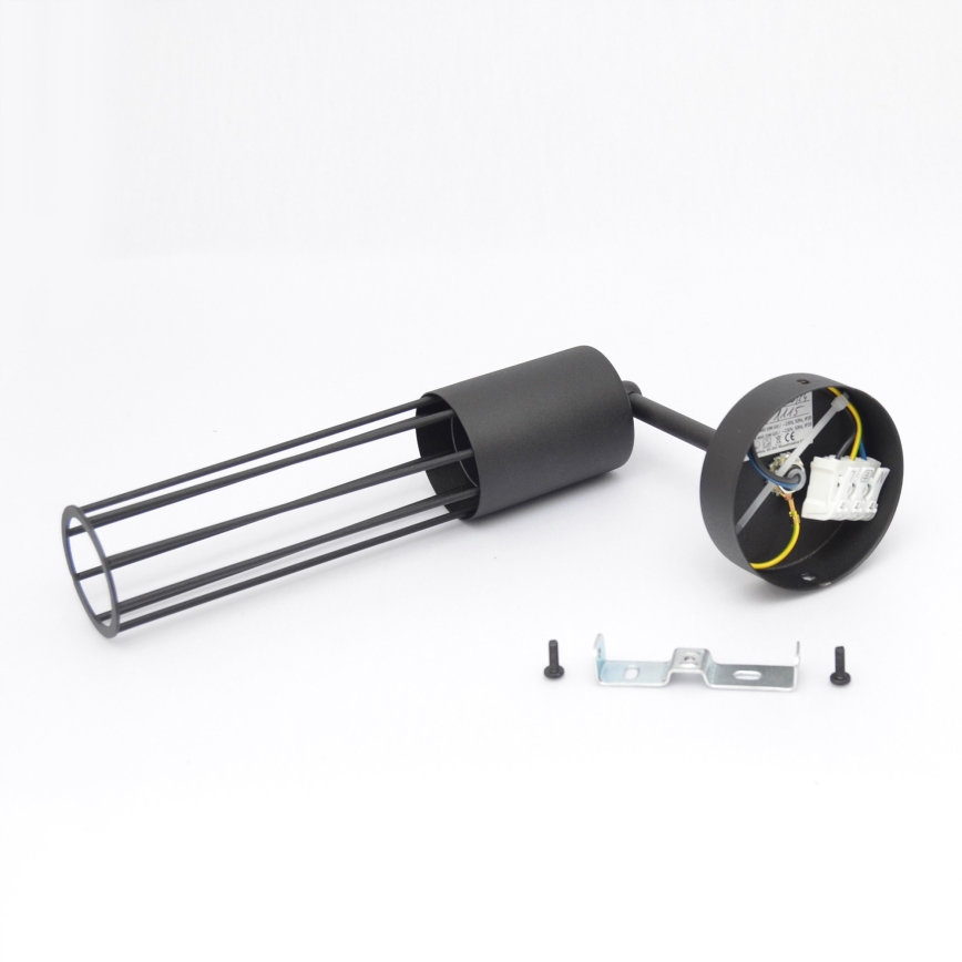 Аплик MELODY 1xE27/15W/230V черен