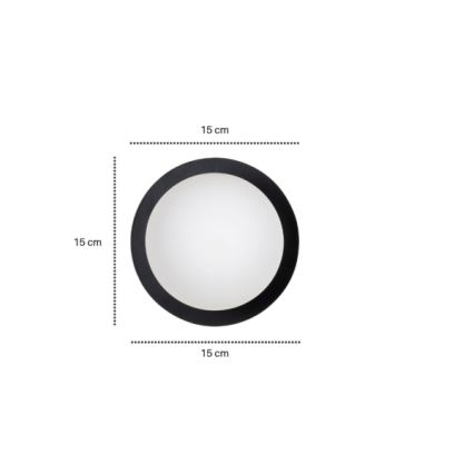 Аплик MINERVA 1xE14/10W/230V черен