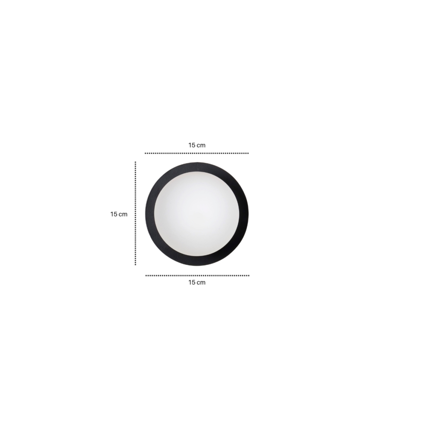 Аплик MINERVA 1xE14/10W/230V черен