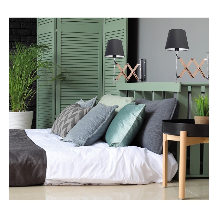 Аплик MITO 1xE27/40W/230V черен