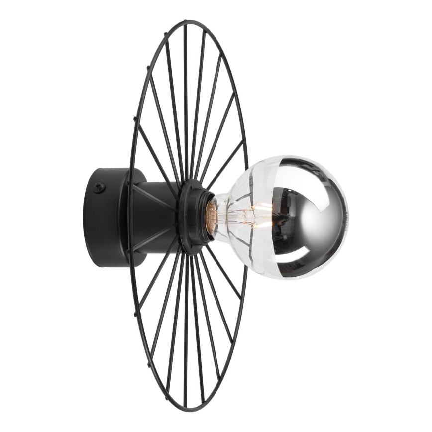 Аплик MONTANA 1xE27/15W/230V Ø 30 cm черен