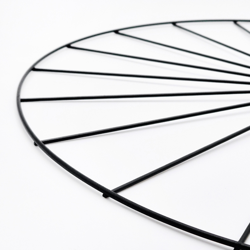 Аплик MONTANA 1xE27/15W/230V Ø 30 cm черен