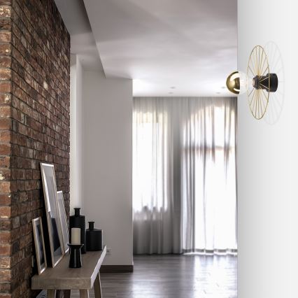 Аплик MONTANA 1xE27/15W/230V Ø 30 cm златист