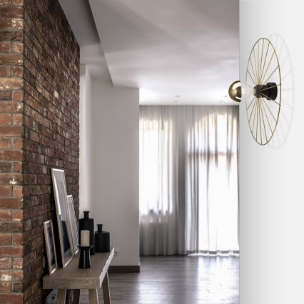 Аплик MONTANA 1xE27/15W/230V Ø 45 cm златист