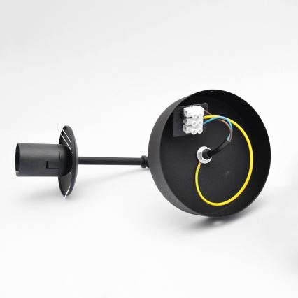 Аплик MOON 1xE27/15W/230V черен