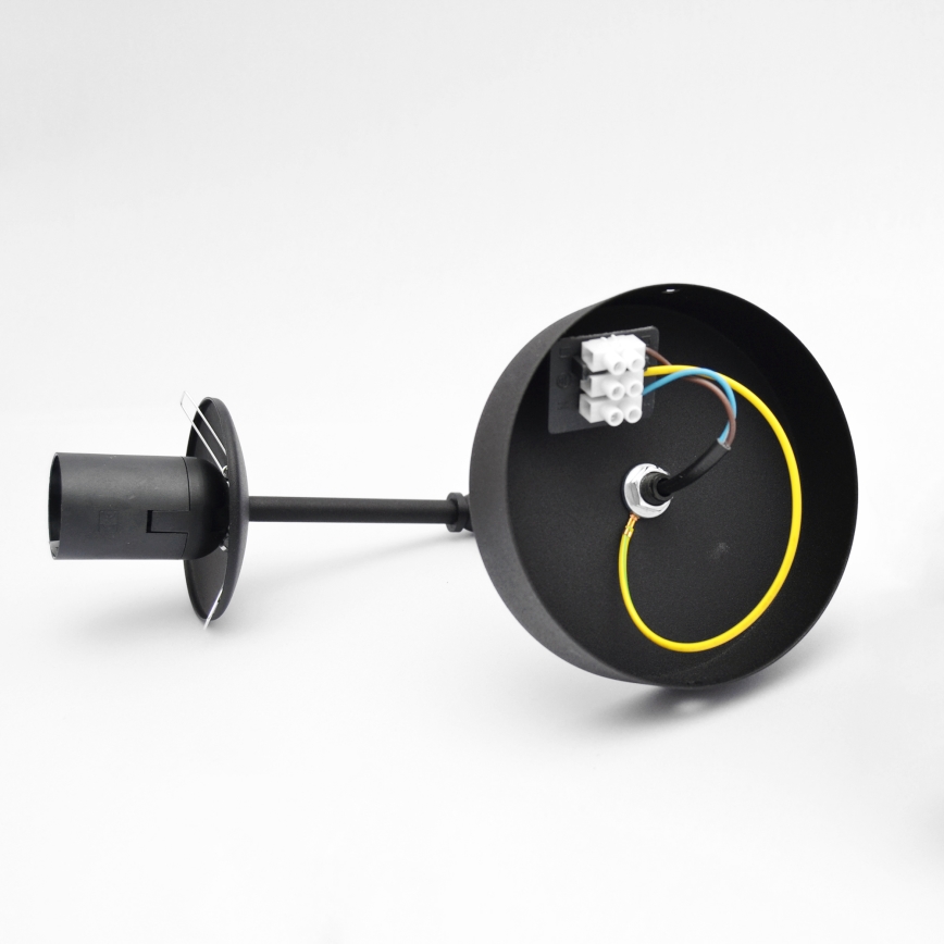 Аплик MOON 1xE27/15W/230V черен