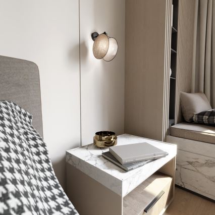 Аплик MOTIF 1xE14/10W/230V бежов