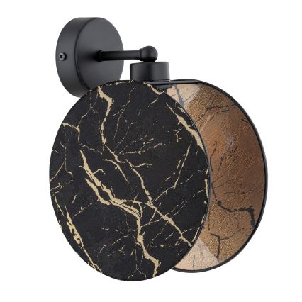 Аплик MOTIF 1xE27/15W/230V черен/златист