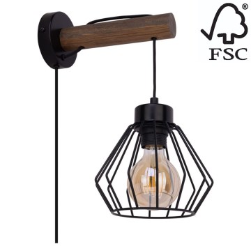 Аплик MUG 1xE27/15W/230V бор - FSC сертифициран