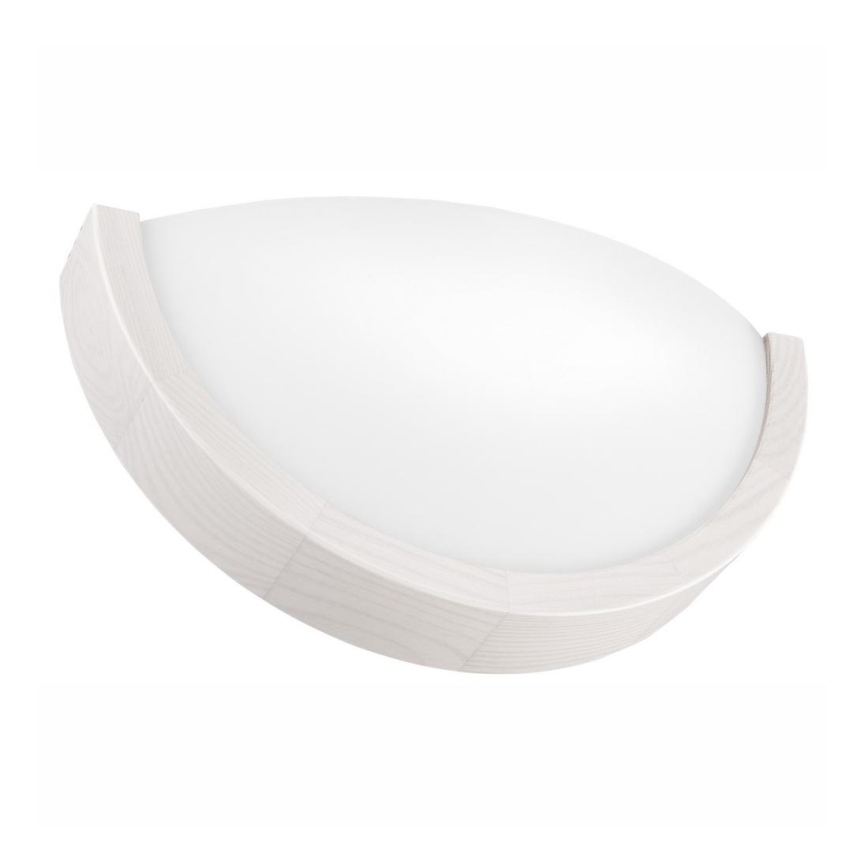 Аплик NATURAL SLIM 1xE27/60W/230V бор/бял