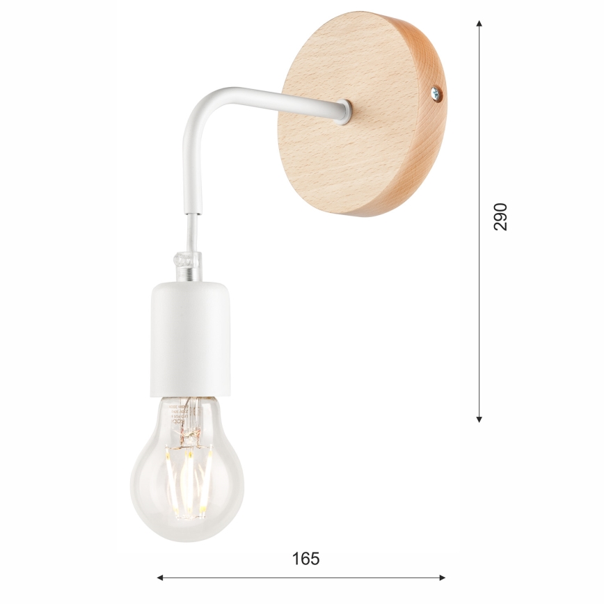 Аплик ORAZIO 1xE27/60W/230V бук