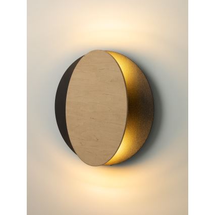 Аплик OVO 2xG9/12W/230V черен/кафяв