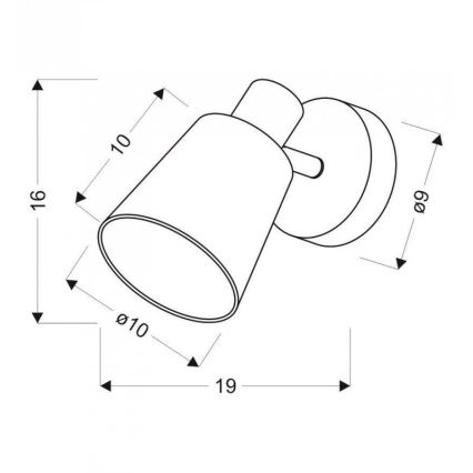 Аплик PIN 1xE14/40W/230V