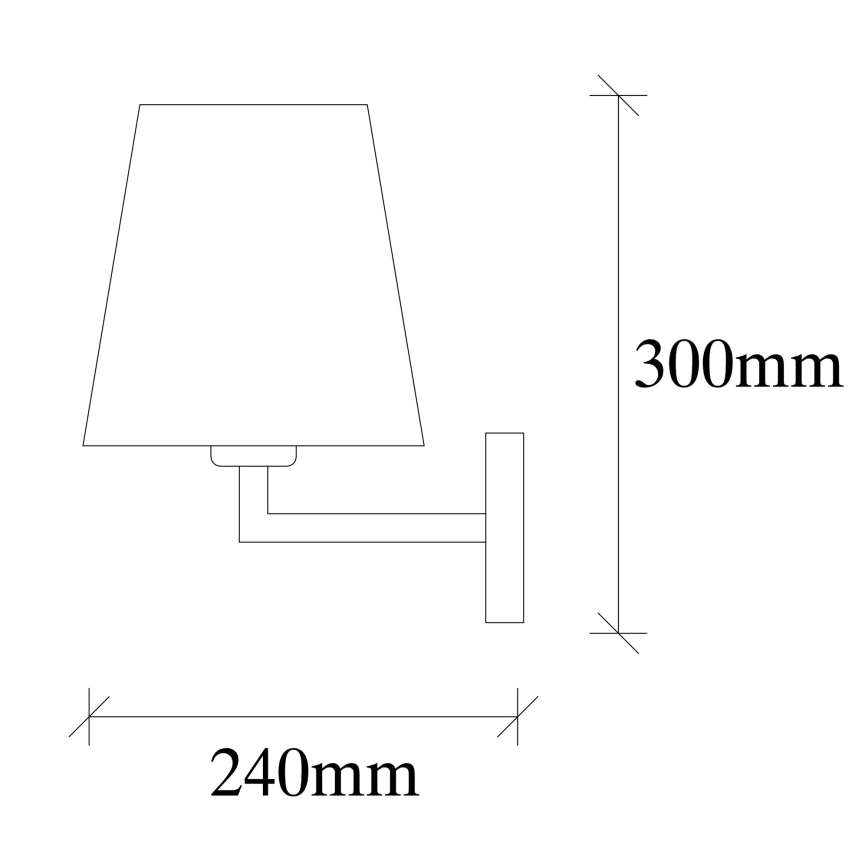 Аплик PROFIL 1xE27/60W/230V