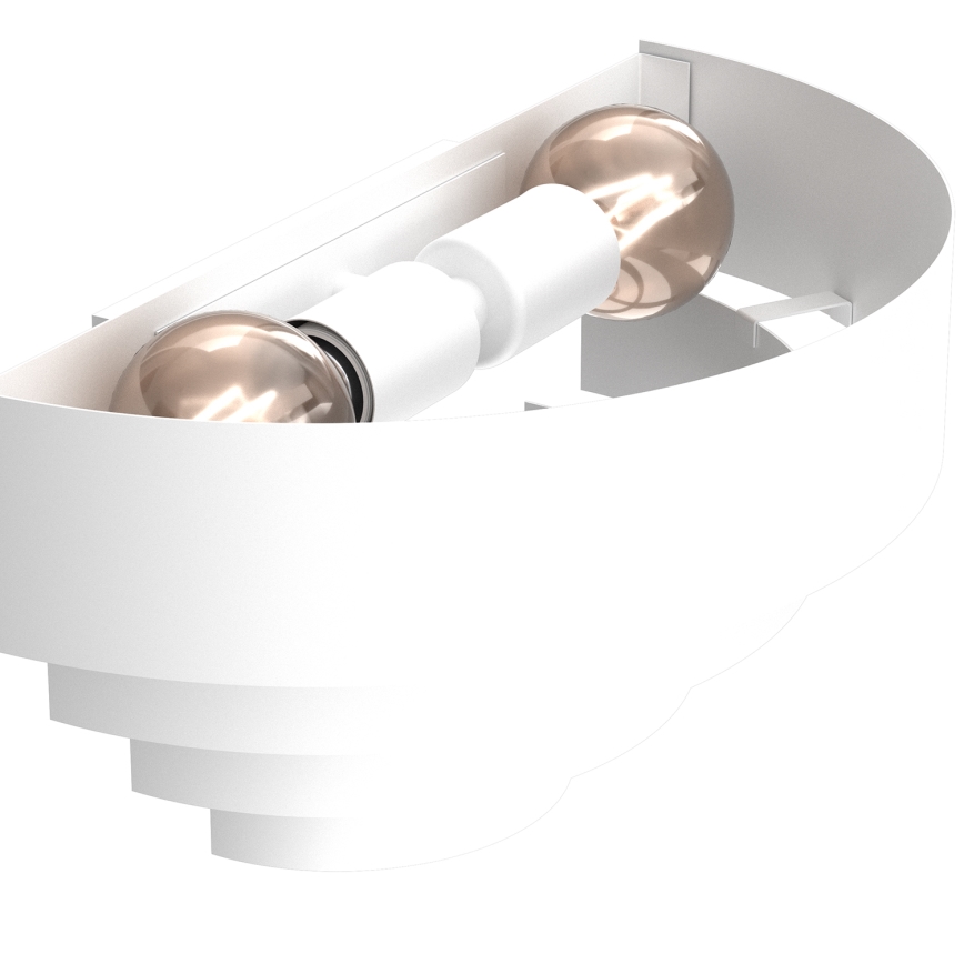 Аплик RINGS 2xE27/15W/230V бял