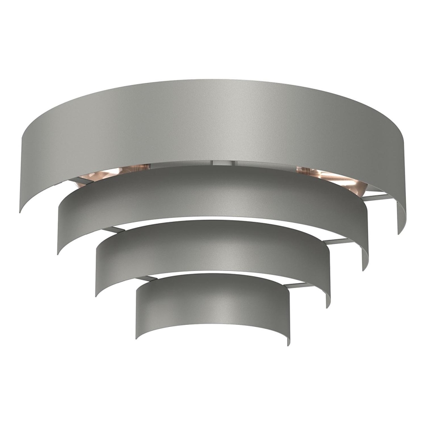 Аплик RINGS 2xE27/15W/230V сив
