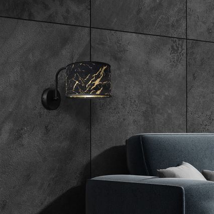 Аплик SENSO 1xE27/60W/230V черен