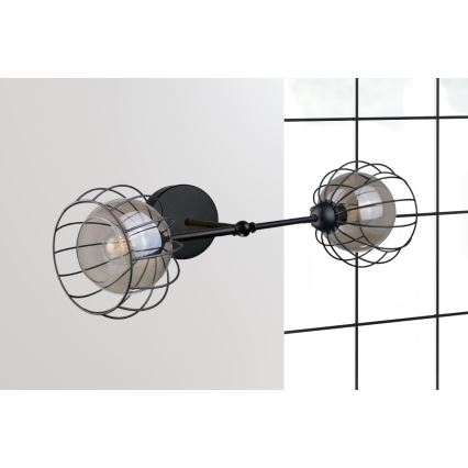 Аплик SOLO BLACK 2xE27/60W/230V