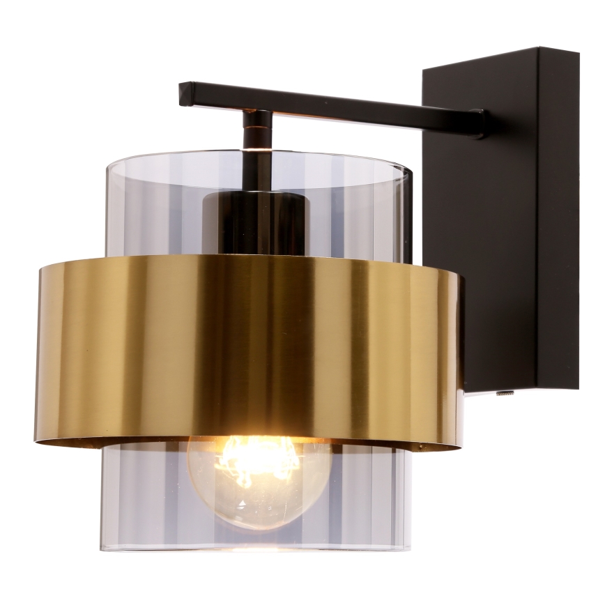 Аплик SPIEGA 1xE27/60W/230V златист/черен
