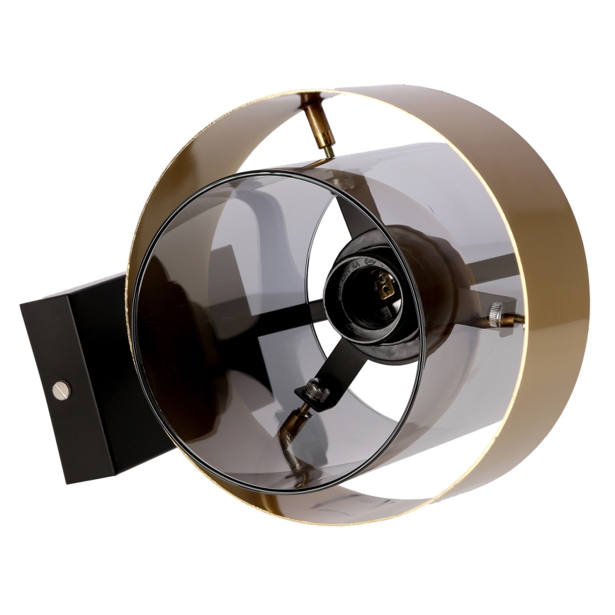 Аплик SPIEGA 1xE27/60W/230V златист/черен