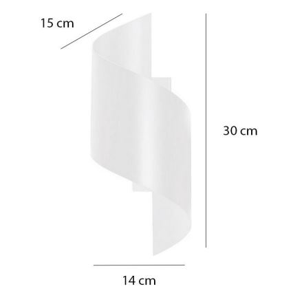 Аплик SPINER 1xG9/8W/230V бял