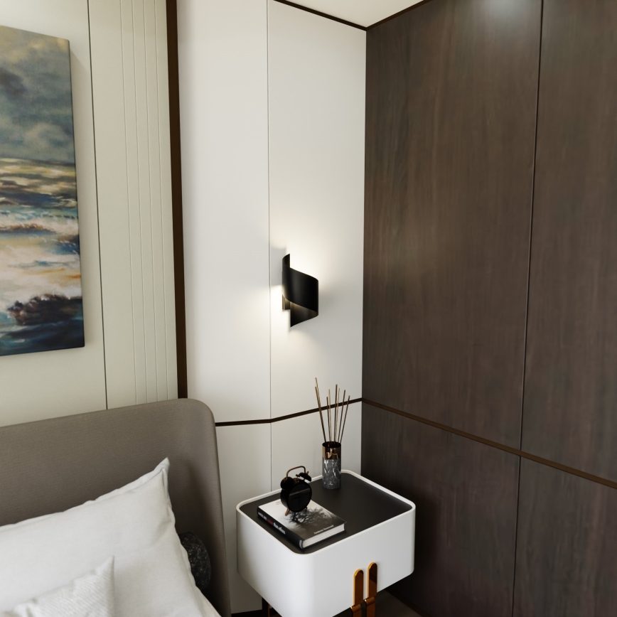 Аплик SPINER 1xG9/8W/230V черен