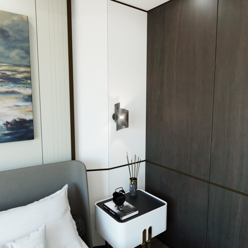 Аплик SPIRAL 1xG9/8W/230V черен