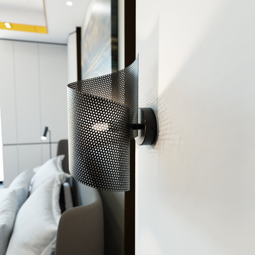 Аплик SPIRAL 1xG9/8W/230V черен