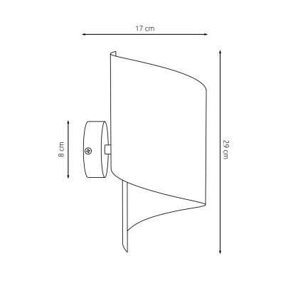 Аплик SPIRAL 1xG9/8W/230V черен