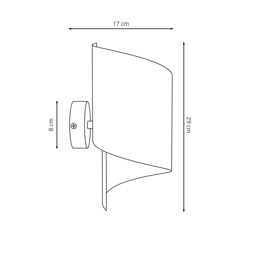 Аплик SPIRAL 1xG9/8W/230V черен