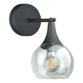 Аплик STAR 1xE27/60W/230V черен/прозрачен