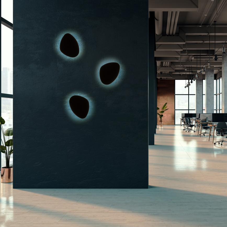 Аплик STONE 3xG9/8W/230V 37x49 см черен