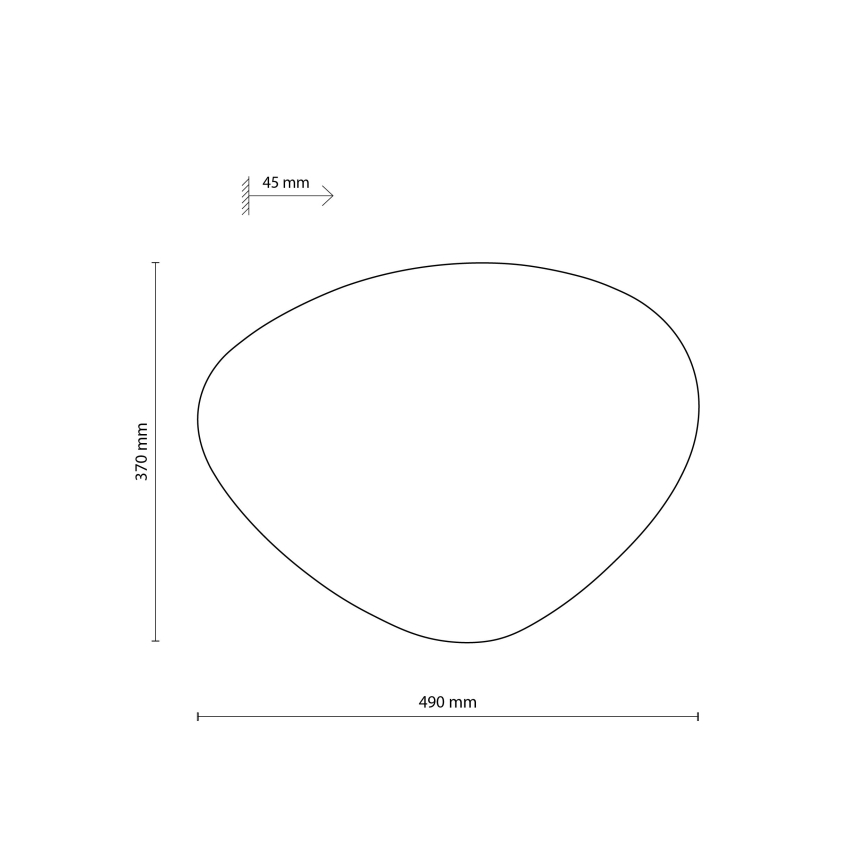Аплик STONE 3xG9/8W/230V 37x49 см черен